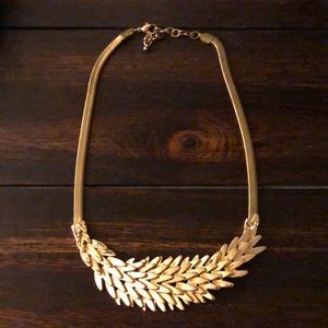Feather Gold Necklace